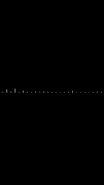 Анимационный Уравнитель Звуковых Волн Цифровая Звуковая Технология — стоковое видео