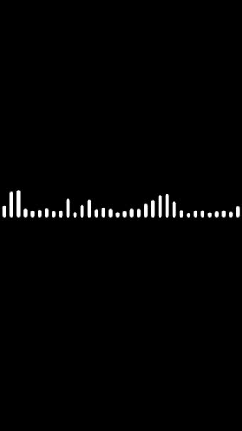Animated Audio Wave Spectrum Equalizer Digital Sound Technology Background — Vídeo de stock