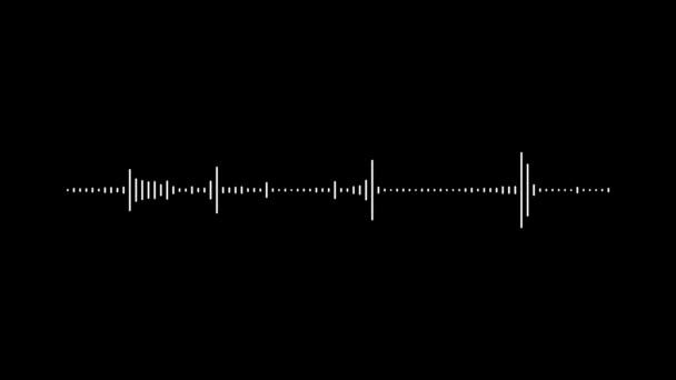 Анимационный Уравнитель Звуковых Волн Цифровая Звуковая Технология — стоковое видео