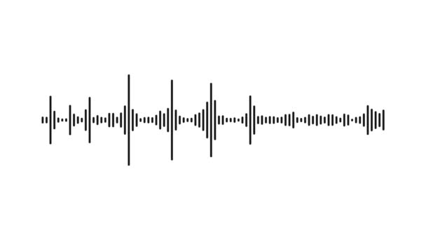 Animated Audio Wave Spectrum Equalizer Digital Sound Technology Background — Video Stock