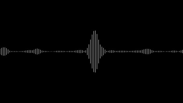 Animated Audio Wave Spectrum Equalizer Digital Sound Technology Background — Vídeo de Stock