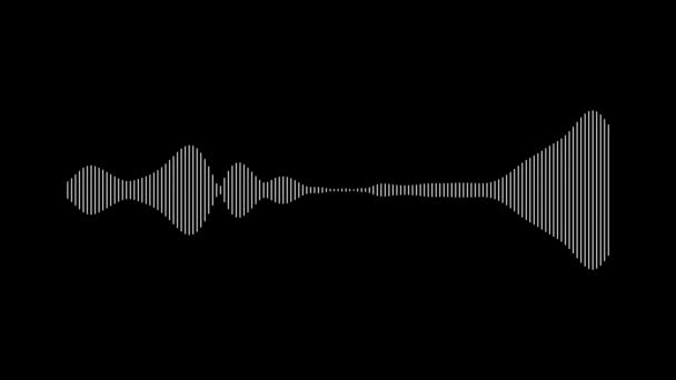 Animated Audio Wave Spectrum Equalizer Digital Sound Technology Background — Stok video