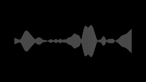 Animated Audio Wave Spectrum Equalizer Digital Sound Technology Background — 비디오