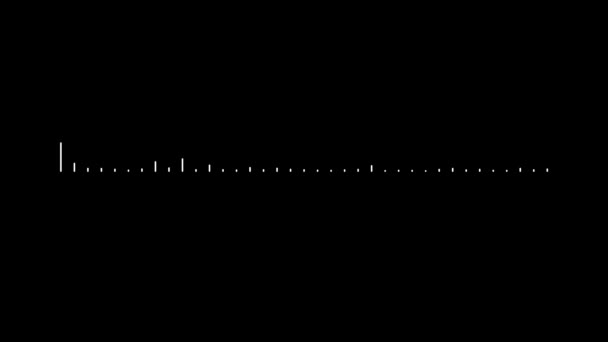 アニメーションオーディオ波スペクトルイコライザ デジタルサウンド技術の背景 — ストック動画