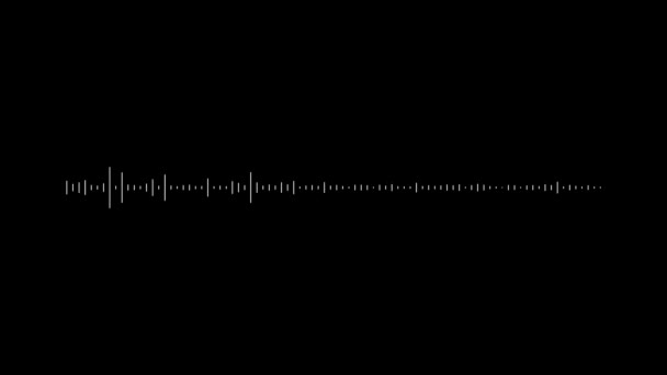 Animerade Ljud Våg Spektrum Equalizer Digital Ljudteknik Bakgrund — Stockvideo