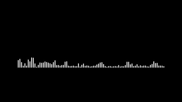 Animated Audio Wave Spectrum Equalizer Digital Sound Technology Background — Stok video
