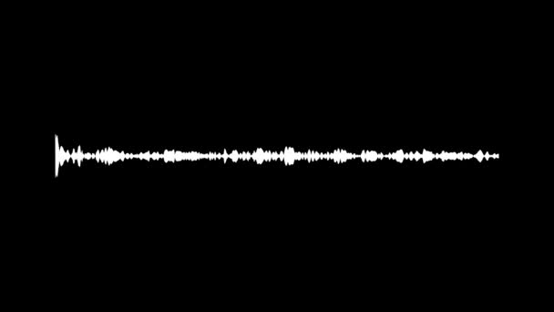Анімований Еквалайзер Спектру Звукових Хвиль Цифрові Звукові Технології Фон — стокове відео