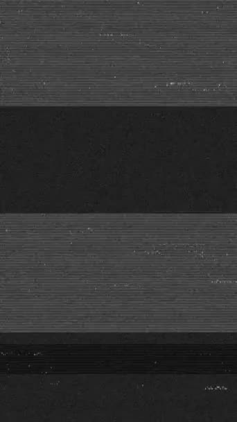 Old Vintage Background Static Noise Effect Analog Television Damaged Flickering — Video Stock