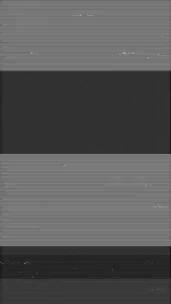 Παλιά Vintage Φόντο Στατική Επίδραση Θορύβου Αναλογική Τηλεόραση Καταστραφεί Flickering — Αρχείο Βίντεο
