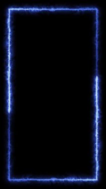 Dönen neon ışık çerçevesi. Parçacık enerji çerçevesi. Soyut teknoloji