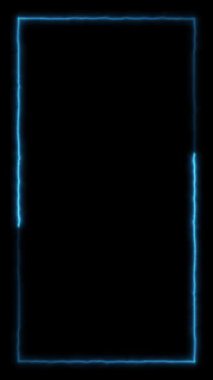 Dönen neon ışık çerçevesi. Parçacık enerji çerçevesi. Soyut teknoloji