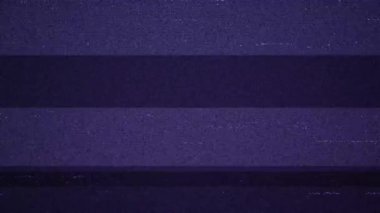 Gürültülü televizyon etkisi. Vhs retro televizyon. Kayıp sinyal konsepti. Eski tip giriş klibi 4K