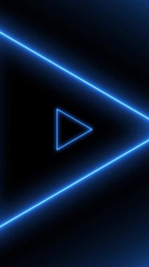 Neon üçgenli soyut arkaplan. sonsuz döngüsel canlandırma dizisi.