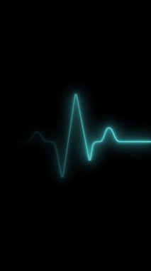 Hareket grafiklerinde kalp atışı animasyonu. Sağlık Hizmetleri