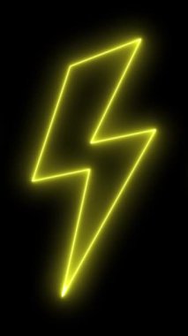 Neon yıldırımlı ya da parıltılı soyut arkaplan. sonsuz döngüsel canlandırma dizisi.