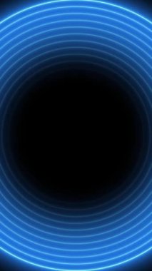 Canlandırılmış çember çizgileriyle soyut arkaplan - Sonsuz döngü. Bitmek bilmeyen döngü canlandırması.