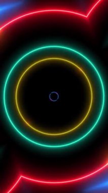 Hipnotik flaşlı arka plan. Öncü lazer ışıkları yanıp sönüyor. Güçlü çılgın hareketli şekiller. Müzik açıcı video .