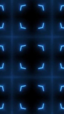 Hipnotik flaşlı arka plan. Öncü lazer ışıkları yanıp sönüyor. Güçlü çılgın hareketli şekiller. Müzik açıcı video .