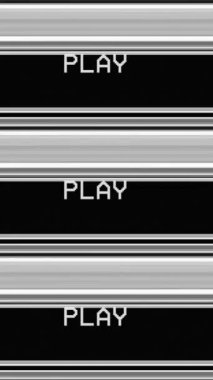 Vintage VHS (Video Home System) gürültü ve obje etkisini bozar. Eski bir kaset ya da eski bir TV 'de arıza var. Sinyal TV arızası yok.