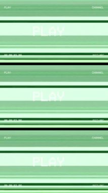 Vintage VHS (Video Home System) gürültü ve obje etkisini bozar. Eski bir kaset ya da eski bir TV 'de arıza var. Sinyal TV arızası yok.