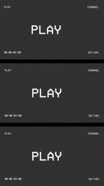 Vintage VHS (Video Home System) gürültü ve obje etkisini bozar. Eski bir kaset ya da eski bir TV 'de arıza var. Sinyal yok. Arıza efekti