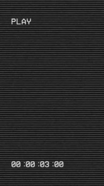 Vintage VHS (Video Home System) gürültü ve obje etkisini bozar. Eski bir kaset ya da eski bir TV 'de arıza var. Sinyal yok. Arıza efekti.