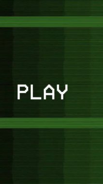 Vintage VHS (Video Home System) gürültü ve obje etkisini bozar. Eski bir kaset ya da eski bir TV 'de arıza var. Sinyal TV arızası yok.