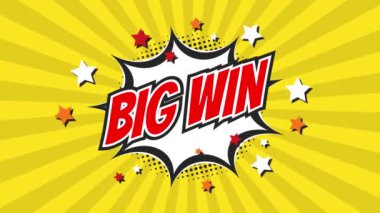 Kazanan animasyon metni. En iyi sonuç için tebrikler. Kazanan mesaj. Kazanan kutlama