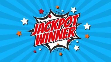 Kazanan animasyon metni. En iyi sonuç için tebrikler. Kazanan mesaj. Kazanan kutlama