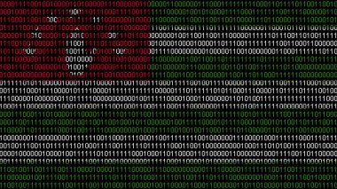 Abhkazia bayrağı üzerinde ikili kod. Program kaynak kodu ya da Abhkazian bayrağında Hacker konsepti. Abhkazia dijital teknoloji güvenliği, hackleme veya programlama kavramı