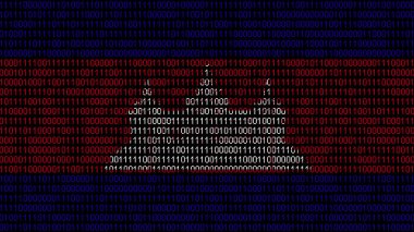 Kamboçya bayrağında ikili kod. Kamboçya bayrağında program kaynak kodu ya da Hacker konsepti. Kamboçya dijital teknoloji güvenliği, hackleme veya programlama kavramı