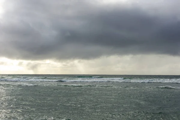 Tempo Tempestoso Sulla Spiaggia — Foto Stock