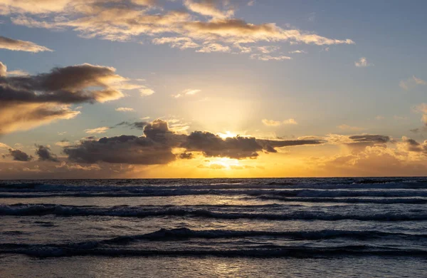 stock image beautiful sunset over the sea