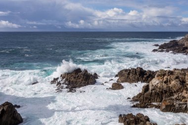 Deniz kıyısının güzel manzarası