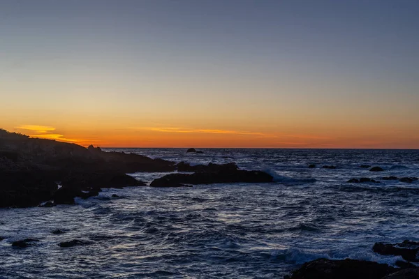 Krásný Západ Slunce Nad Mořem — Stock fotografie
