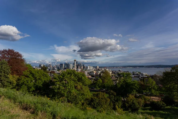 Pohled Město Seattle — Stock fotografie