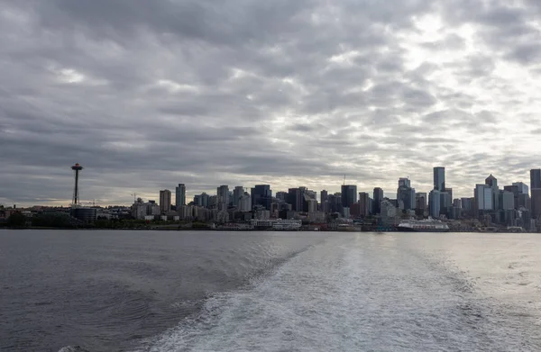 Pohled Město Seattle — Stock fotografie