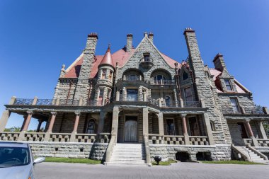 Viktorya Kanada şehrinin Craigdarroch Kalesi