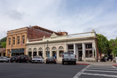 San Francisco, Kaliforniya 'nın tarihi merkezinin tarihi binaları.