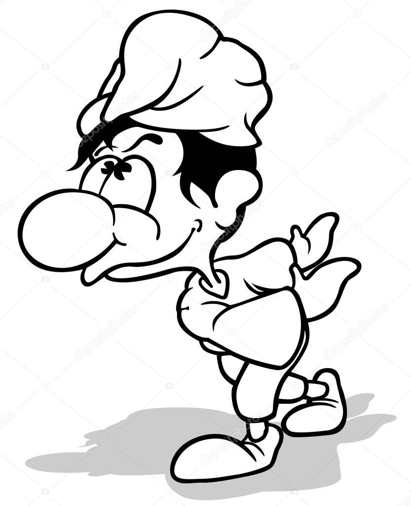 Dibujo Enano Mágico Ilustración Dibujos Animados Aislado Sobre Fondo Blanco  Vector de stock por ©dero2010 651101444, image size:833x1024