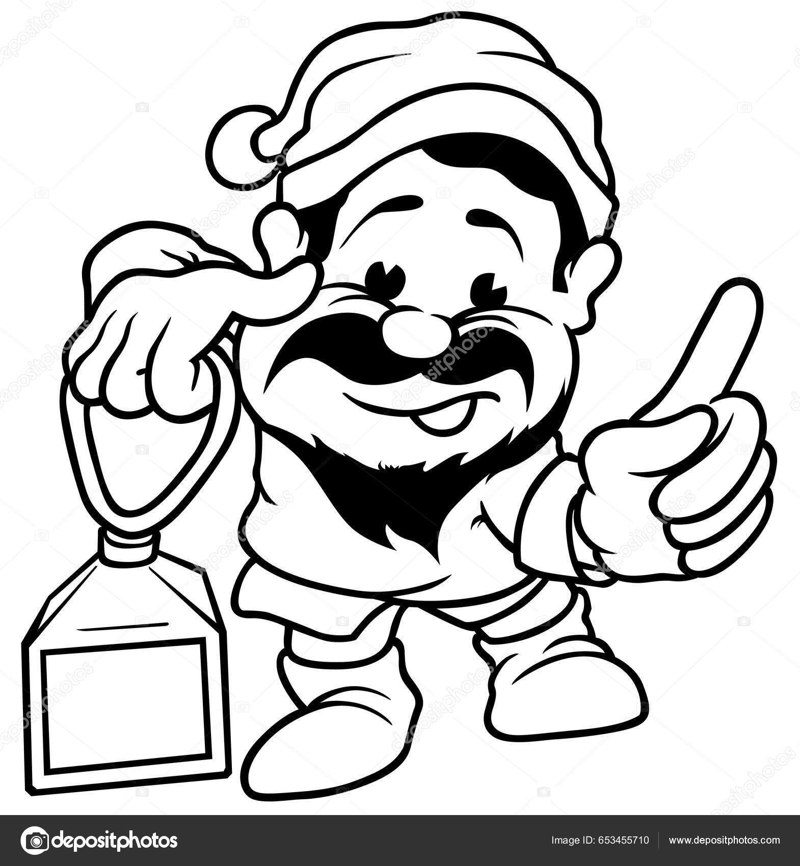 Tegning Dverg Med Lanterne Hånden Karikaturillustrasjon Isolert Hvit  Bakgrunn Vektor stockvektor © dero2010 #653455710, image size:1570x1700