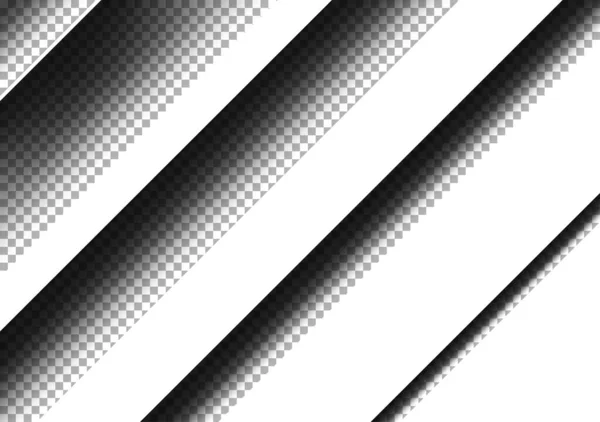 図の影効果のシミュレーションレイヤー チェック柄の背景の暗い影 ベクトルイラスト — ストックベクタ