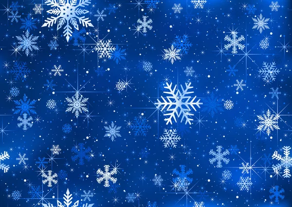 Padrão Sem Costura Natal Inverno Com Flocos Neve Brilhantes Fundo Gráficos De Vetores
