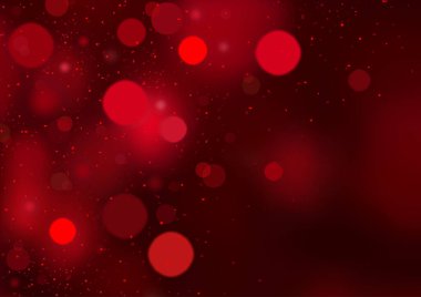 Kırmızı Soyut Bulanık Arkaplan Uçan Toz ve Işık Efektleri - Renkli Çizim: Tasarım Elemanı, Vektör