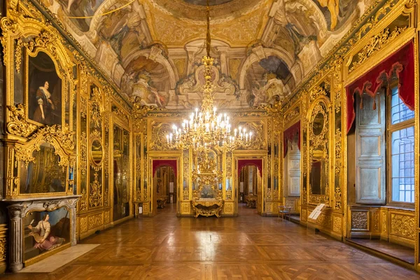 Turijn Italië Circa Januari 2022 Barokke Oude Kamerinrichting Palazzo Carignano — Stockfoto
