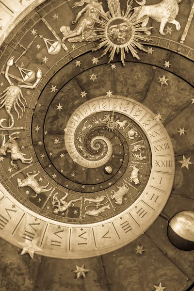 Астрологічний Фон Знаками Зодіаку Символом Чорний — стокове фото