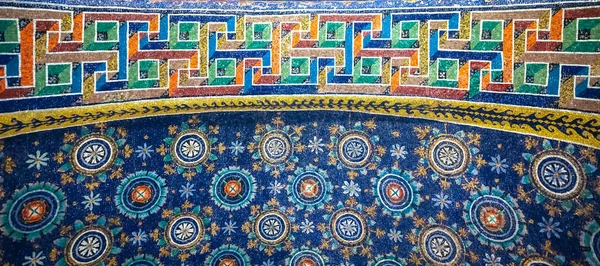 Ravenna Italia Circa Agosto 2020 Storico Mosaico Bizantino Nella Basilica — Foto Stock