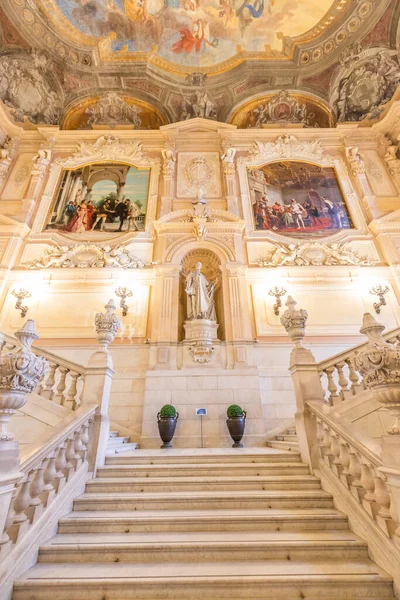 Турин Италия Около Января 2022 Года Вход Королевский Дворец Роскошная — стоковое фото