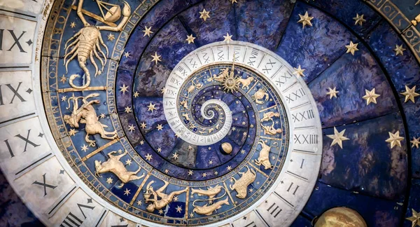 Streszczenie Starego Konceptualnego Kontekstu Mistycyzmu Astrologii Fantazji — Zdjęcie stockowe