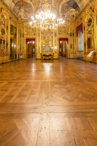 Turin Italie Vers Janvier 2022 Intérieur Baroque Ancienne Chambre Palais — Photo